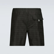 Burberry Tonal Charcoal Check Swim Shorts (Pre-Loved)
