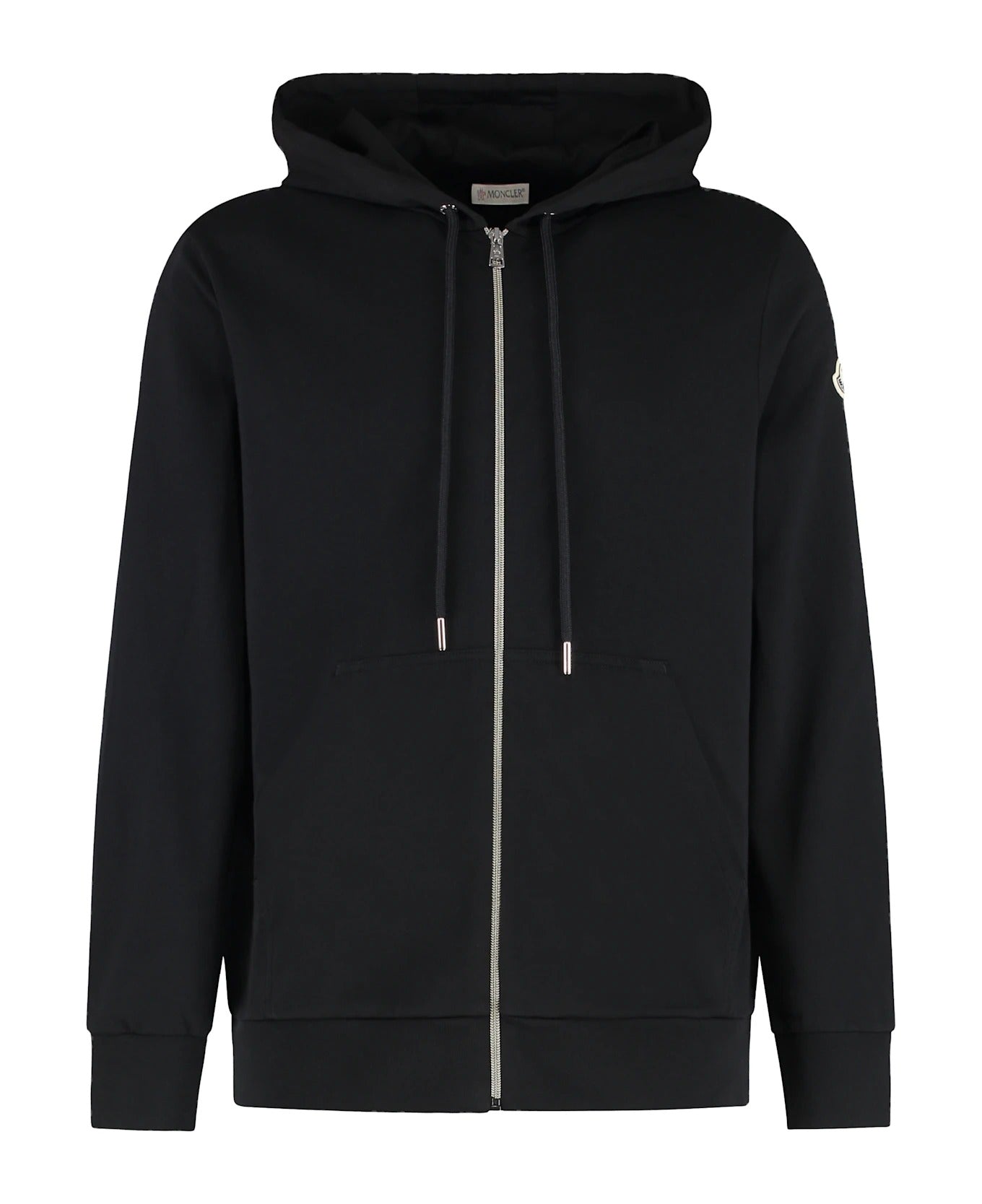 Moncler Big Logo Zip-Up Hoodie Black (Pre-Loved)