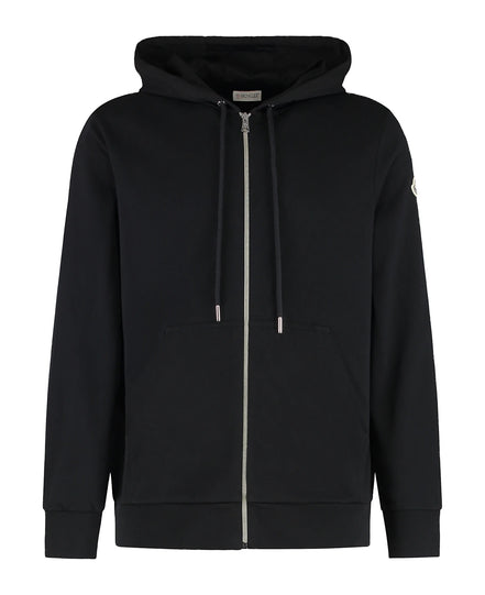 Moncler Big Logo Zip-Up Hoodie Black (Pre-Loved)