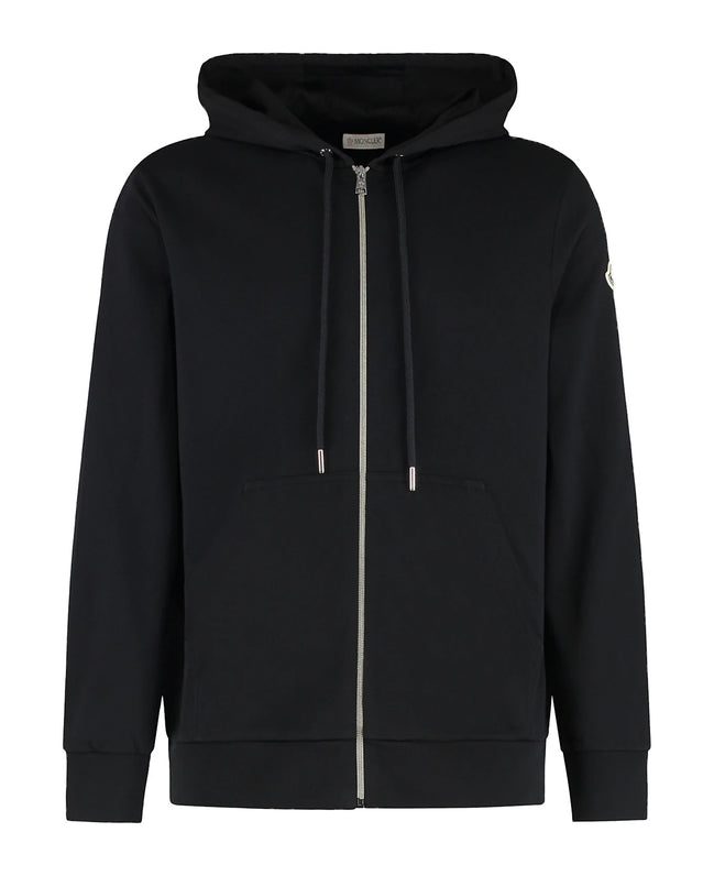 Moncler Big Logo Zip-Up Hoodie Black (Pre-Loved)