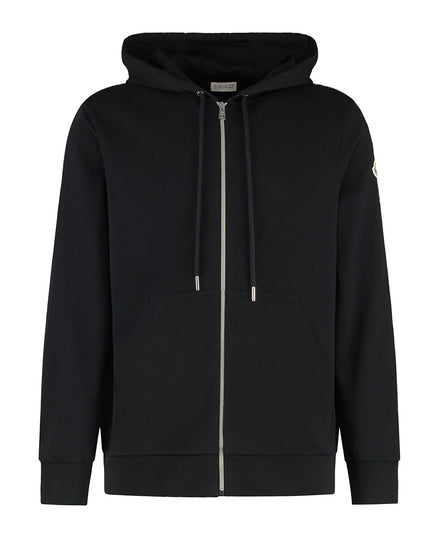 Moncler Big Logo Zip-Up Hoodie Black (Pre-Loved)