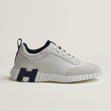 Hermès Bouncing White and Navy Sneakers "Unworn"