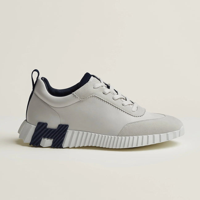 Hermès Bouncing White and Navy Sneakers "Unworn"