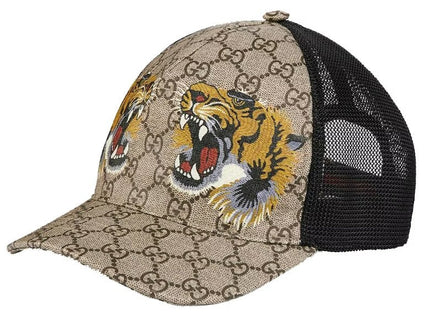 Gucci Tiger Print GG Supreme Baseball Hat (Pre-Loved)