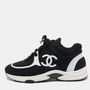 Chanel CC Runner Sneakers Black & White (Pre-Loved)