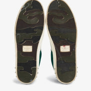 Valentino Garavani Green Suede & White Leather Flycrew Sneakers (Pre-Loved)