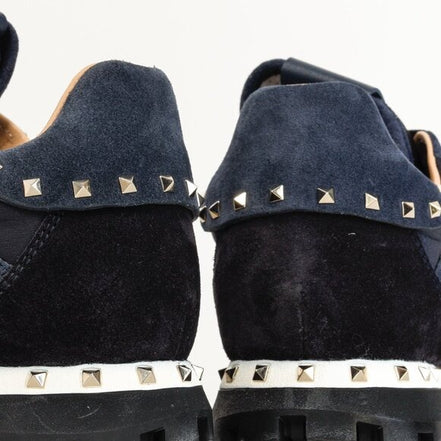 Valentino Garavani Rockrunner Navy Camouflage Sneakers (Pre-Loved)