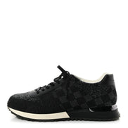 Louis Vuitton Black Damier Knit Run Away Sneakers (Pre-loved)