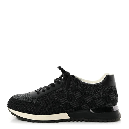 Louis Vuitton Black Damier Knit Run Away Sneakers (Pre-loved)