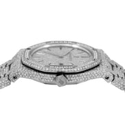 Audemars Piguet Royal Oak 33mm Stainless Steel Full Lab Diamond Set 