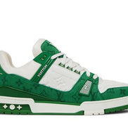 Louis Vuitton Green Monogram Denim LV Trainers 