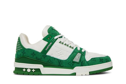 Louis Vuitton Green Monogram Denim LV Trainers "Unworn"