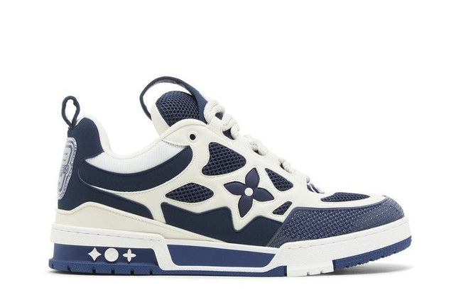 Louis Vuitton Navy Blue and White Skate Sneakers "Unworn"