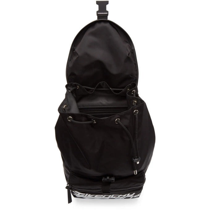 Givenchy Black Nylon Paris Logo Backpack 