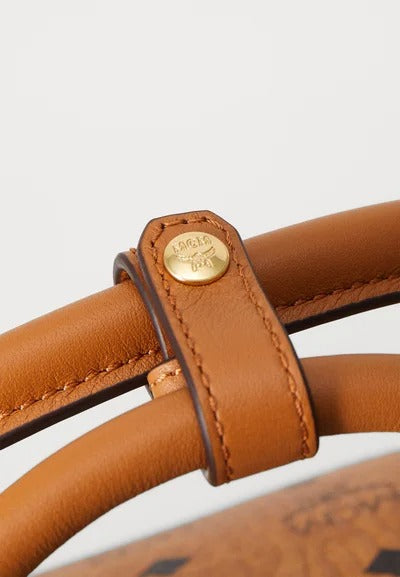 MCM Cognac Visetos Monogram Heritage Weekender (Pre-Loved)