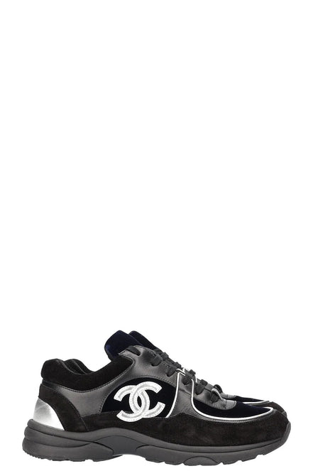 Chanel Velour Runners Black & Silver "Unworn"