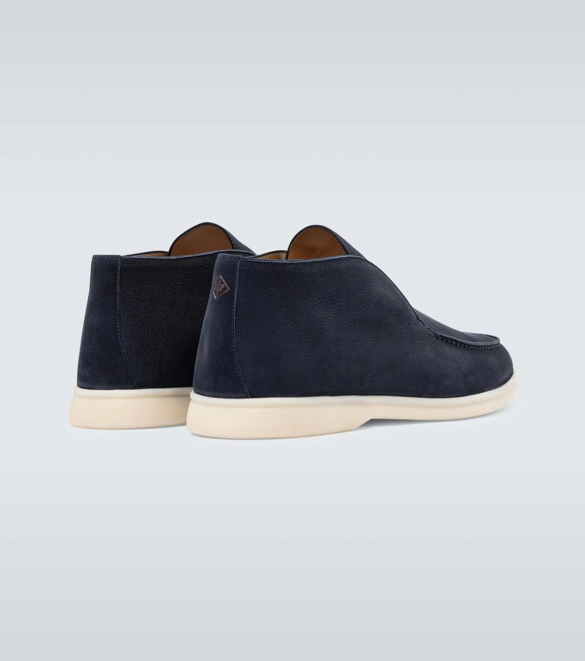 Loro Piana Open Walk Suede Ankle Boots 