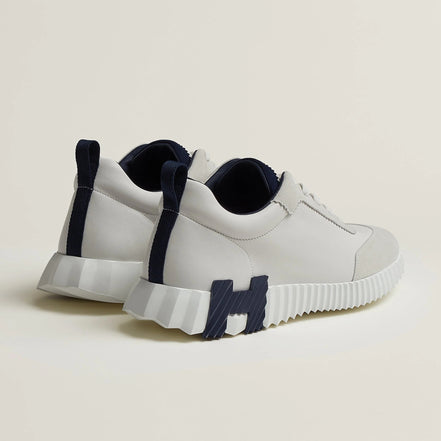 Hermès Bouncing White and Navy Sneakers "Unworn"