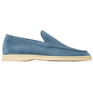 Loro Piana Summer Walk Suede White Sole Loafers 