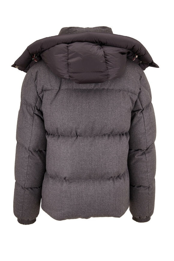 Moncler Brazier Wool Down Jacket Grey (Pre-Loved)