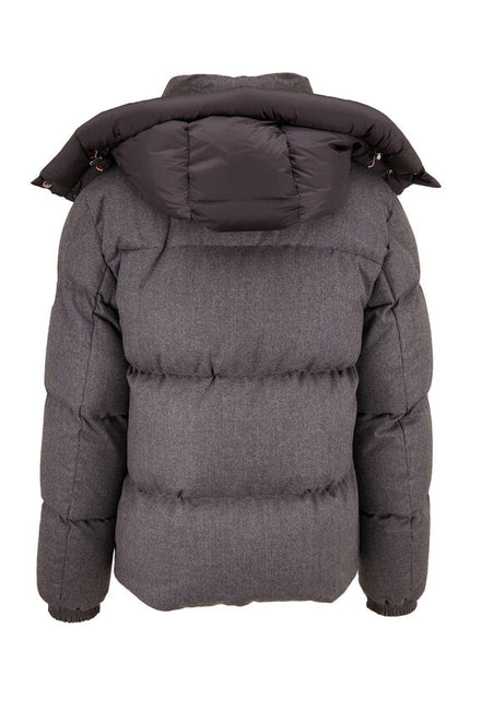 Moncler Brazier Wool Down Jacket Grey (Pre-Loved)