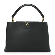 Louis Vuitton Black Taurillon Leather Capucines MM (Pre-Loved)