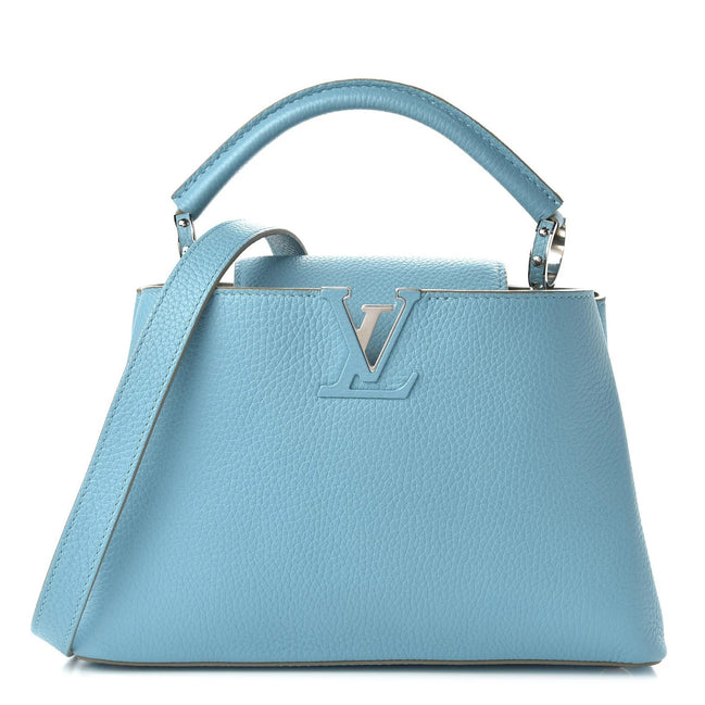 Louis Vuitton Light Blue Taurillon Leather Capucines BB (Pre-Loved)