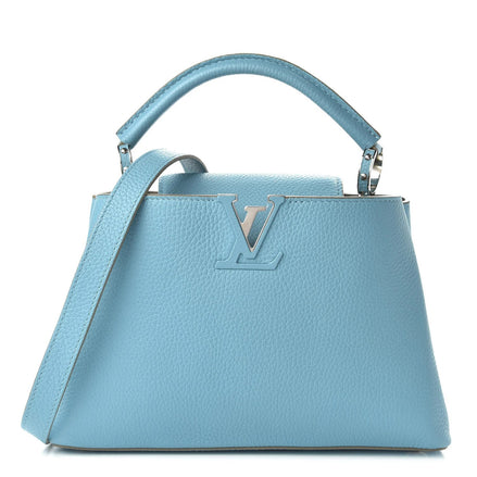 Louis Vuitton Light Blue Taurillon Leather Capucines BB (Pre-Loved)