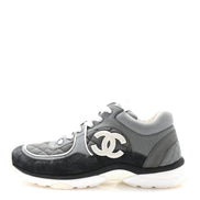 Rarest Chanel Grey Quilted Runner Sneakers (Pre-Loved)