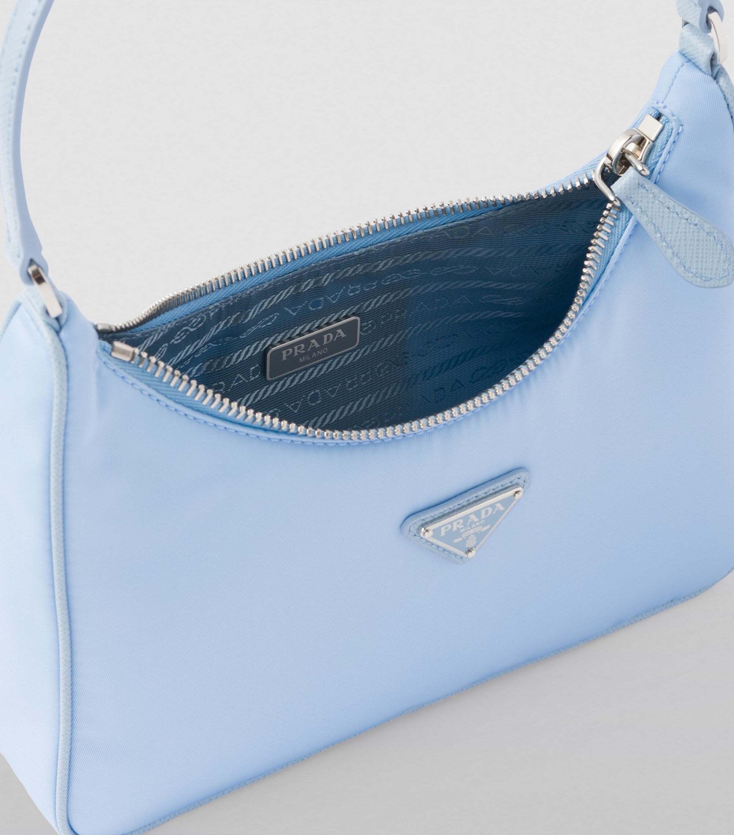 Prada Re-Edition 2000 Re-Nylon Light Blue Mini Bag 