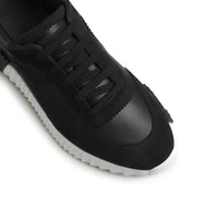 Hermes Bouncing Black Leather Sneakers 