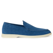 Loro Piana Summer Walk Suede White Sole Loafers 