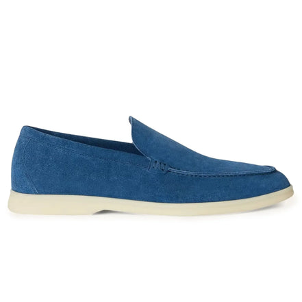 Loro Piana Summer Walk Suede White Sole Loafers "Unworn"
