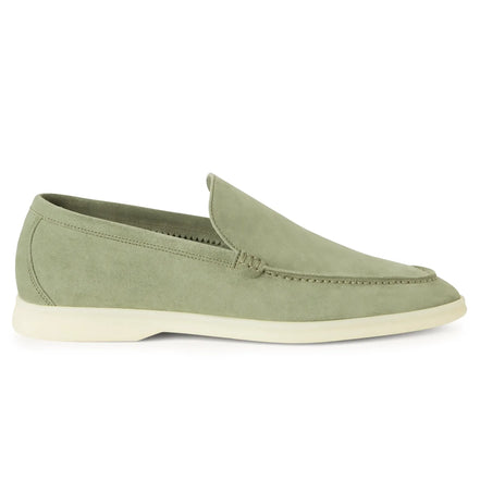 Loro Piana Summer Walk Suede White Sole Loafers "Unworn"