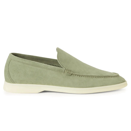 Loro Piana Summer Walk Suede White Sole Loafers "Unworn"