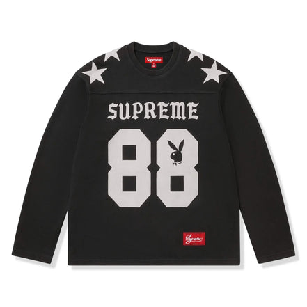 Supreme x Playboy Black 88 Long-Sleeve Football Top "Unworn"