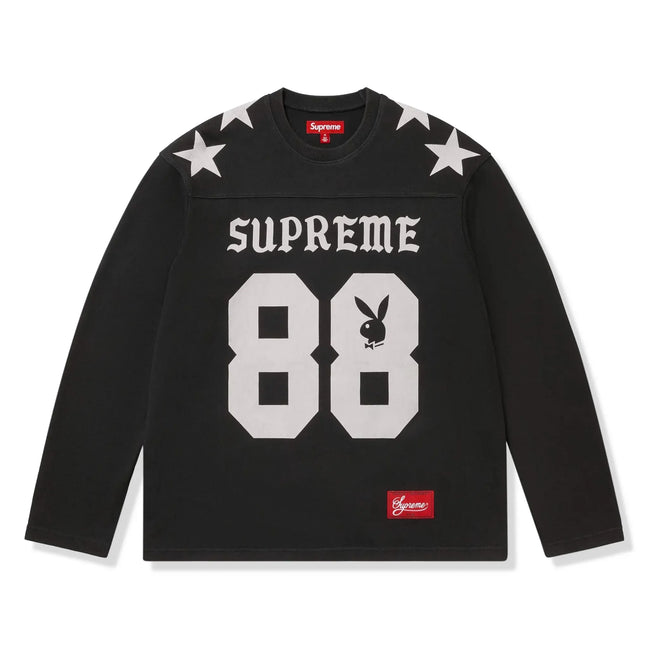 Supreme x Playboy Black 88 Long-Sleeve Football Top "Unworn"