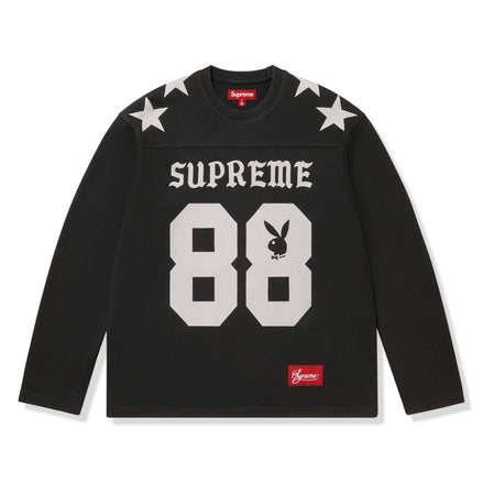 Supreme x Playboy Black 88 Long-Sleeve Football Top "Unworn"