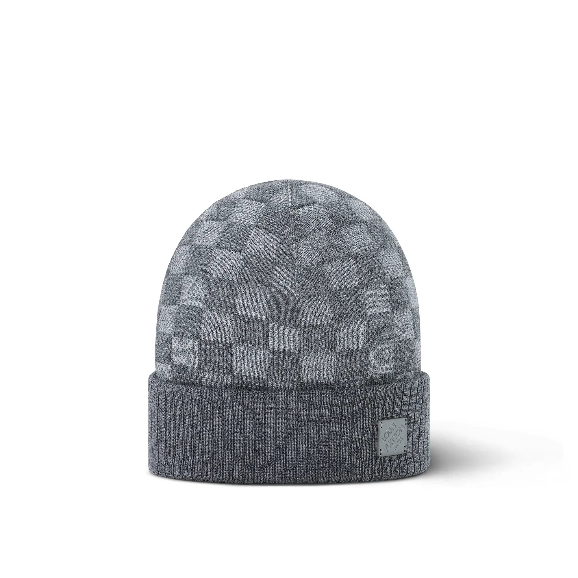 Louis Vuitton Grey Petit Damier Knit Beanie 