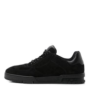 Louis Vuitton Black Suede & Leather Low-Top Sneakers (Pre-Loved)