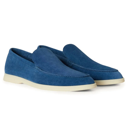 Loro Piana Summer Walk Suede White Sole Loafers "Unworn"