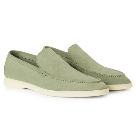Loro Piana Summer Walk Suede White Sole Loafers "Unworn"