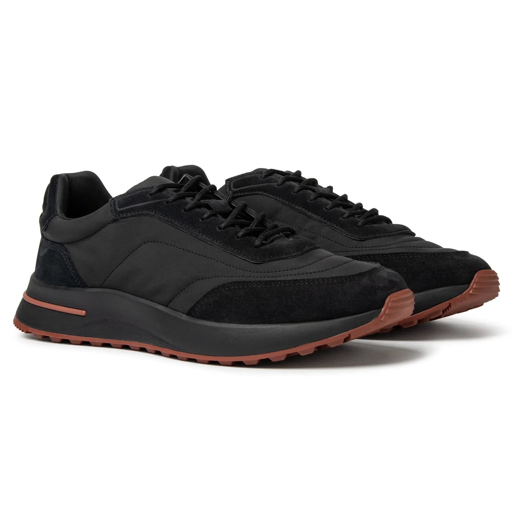 Loro Piana Weekend Walk Technical Fabric and Suede Sneakers 