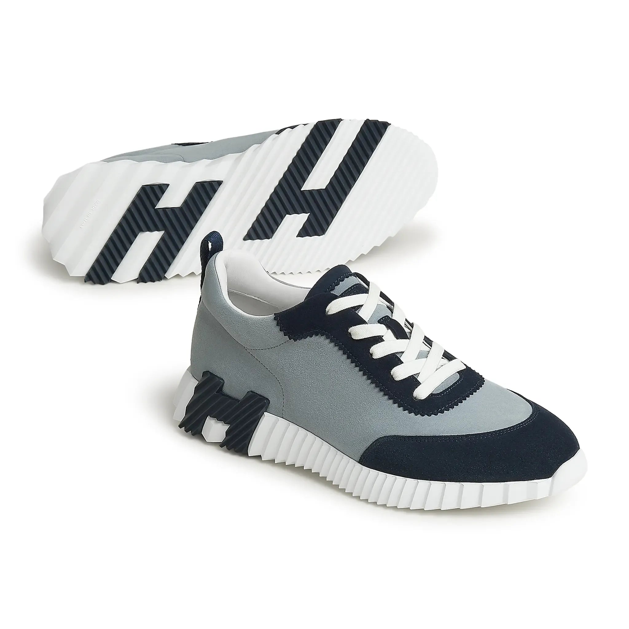 Hermès Bouncing Sneakers Grey & Navy 