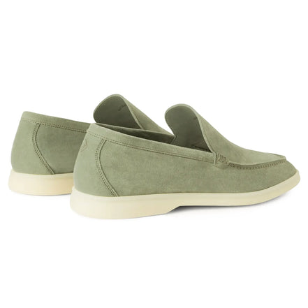Loro Piana Summer Walk Suede White Sole Loafers "Unworn"