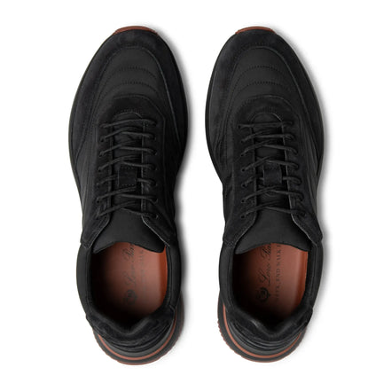 Loro Piana Weekend Walk Technical Fabric and Suede Sneakers "Unworn"