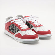 Dior B27 Low-Top Sneakers Red/White 