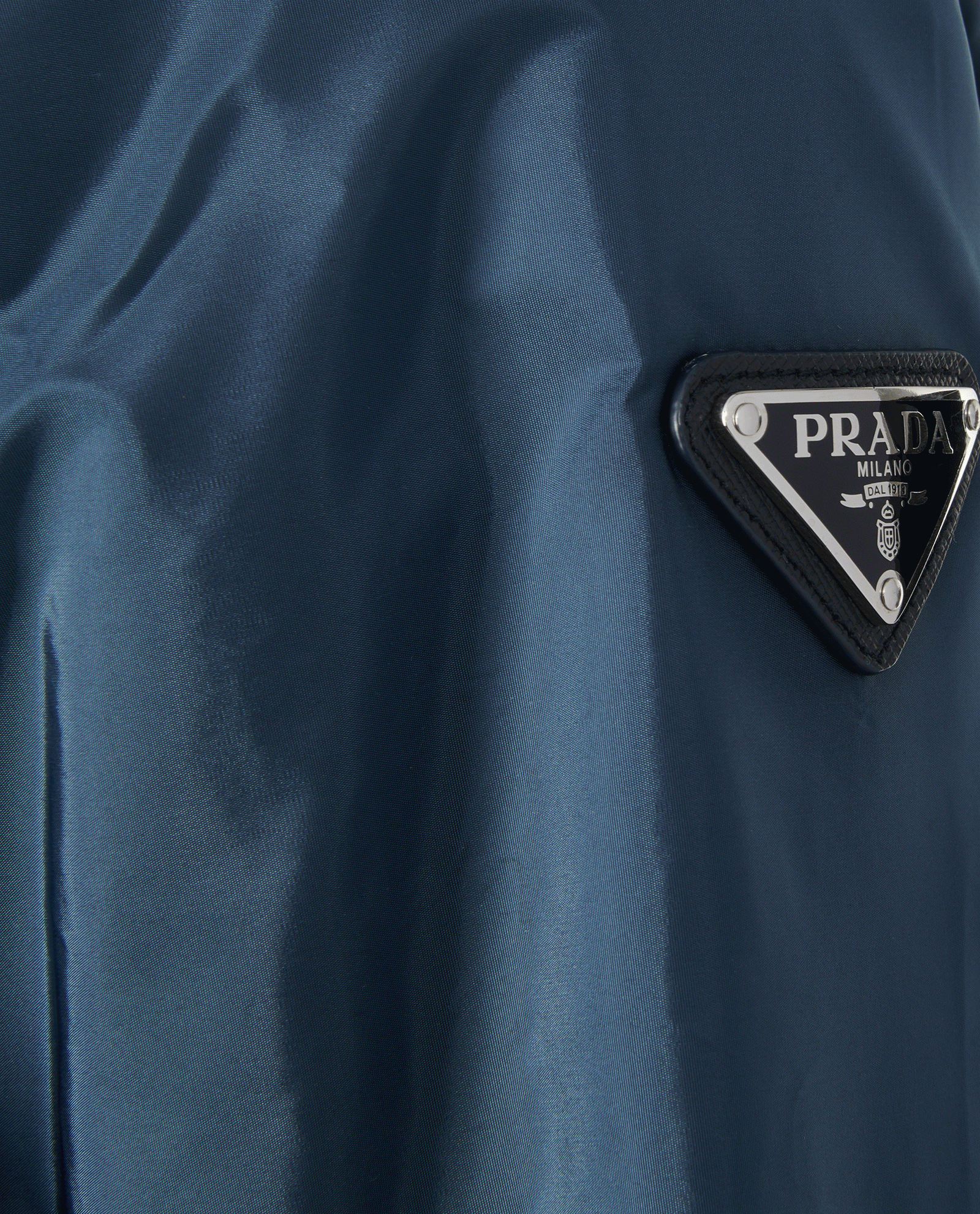 Prada Re-Nylon Enamel Logo Reversible Teal/Black Jacket (Pre-Loved)