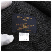 Louis Vuitton Black and Grey Damier Knit Scarf 