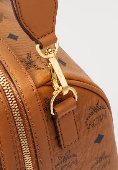MCM Cognac Visetos Monogram Heritage Weekender (Pre-Loved)